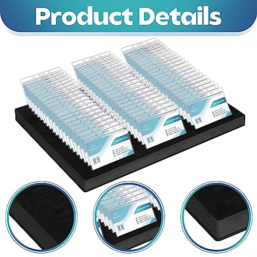 Lincia 12 Pcs Name Badge Holder ID Tray Organizer Foam Holds
