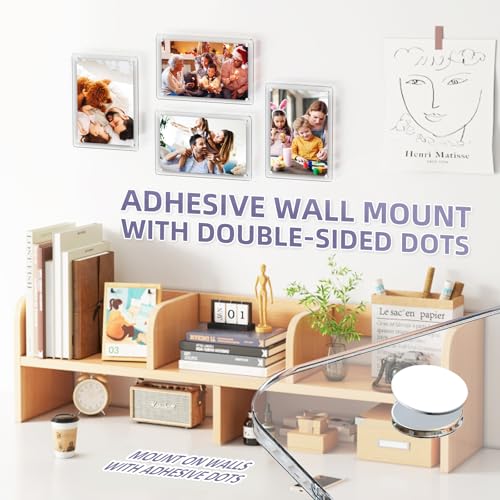4 Pack 4x6 Inch Magnetic Picture Frame for Fridge - size: 4 X 6 (4-pack)