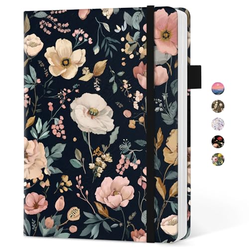 Taja Aesthetic Lined Journal for Women, Pretty Notebooks for Work & Study - color: L-Evening Petals