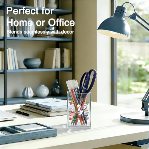 But Did You Document It Acrylic Pencil Holder, Cute Goose Nurse Office Desk Accessory Holder, Birthday Christmas Appreciation Gifts for Women Nurse Doctor RN Coworker, Humor Office Decor - color: Clear 2