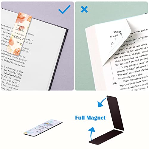 Magnetic Bookmarks, Page Markers, 10 Bible Verse Designs - color: Bible Verse Bookmarks