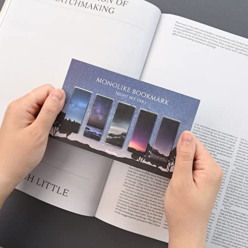 Monolike Magnetic Bookmarks Night Sky Ver.1, Set of 5 - color: Night Sky Ver.1