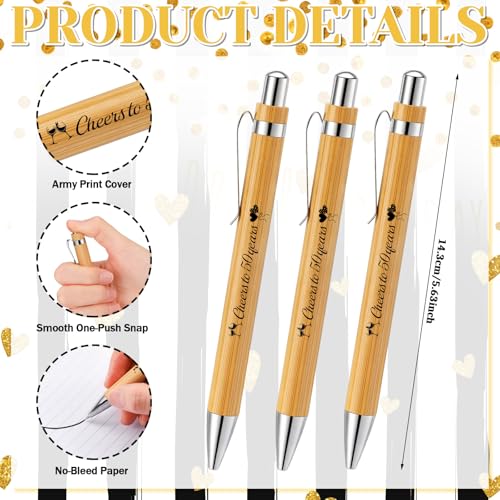 Resurhang 12 Sets 50th Birthday Notebook 50th Birth Gifts 5.5 x 4.3'' Black and Gold Spiral Notebook Ballpoint Pens for 1976 Birthday Party Supplies - style: 50th Birthday
