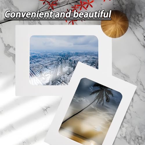 30Pcs 5x7Inch White Paper Photo Frames with String & Clips - color: White, size: 5x7inch