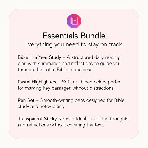 Official Spiral Bible in a Year Essentials Bundle Study Guide (Floral) - color: Floral Bundle
