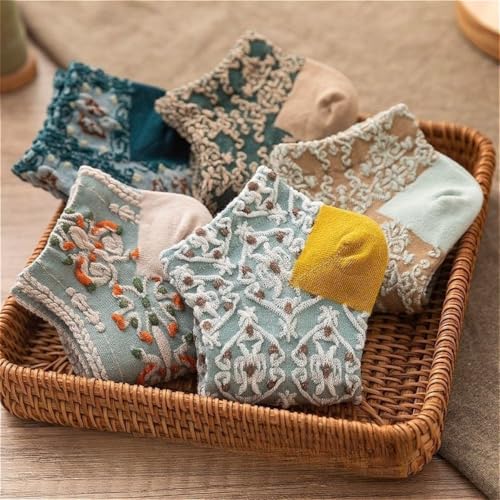 Lavish Lavender Argyle Frill Socks for Women, Dress Socks - color: 5pair-nx2-short