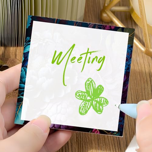 Sticky Notes 3x3 Inches, 2 Pads, Easy Post Cute Self-Stick Notes, Colorful Self Stick Notes Pads for Home Office Notebooks Accessories, Strong Adhesive Note Pad Dark Floral - color: Dark Floral