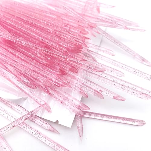 50 Sets Disposable Manicure Kit,Professional Manicure Press On Nail Tool Kit with Nail File,Nail Buffer Block,Crystal Stick and Bags for Travel Salon Home - color: Pink/50pcs