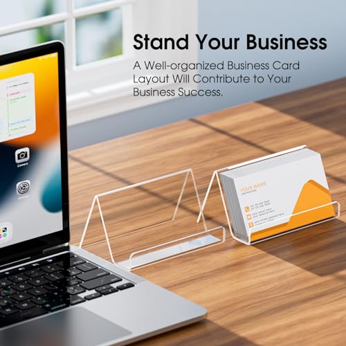MaxGear Acrylic Business Card Holder 3 Pack