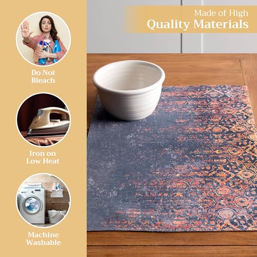 Maison d' Hermine Placemats Set of 4 Reusable 100% Cotton (13"x19") - color: 036 - Imperfection, size: 13" X 19" (Pack of 4)
