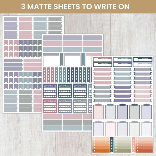bloom daily planners Color Coding Planner Stickers - 1/4" Minimalist Dot Labels - Six Sheets, 1000+ Stickers Per Pack! - Jewel Tones - color: Jewel Tones