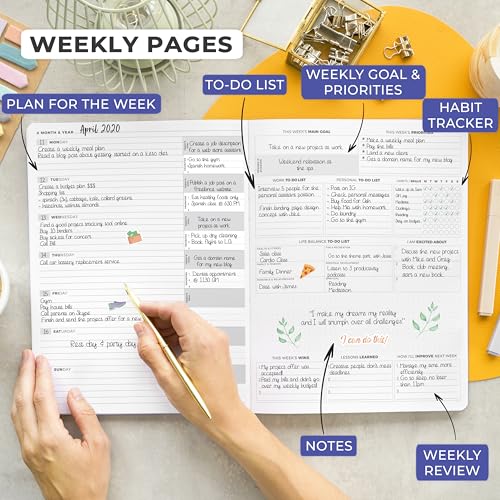 Clever Fox Planner PRO Light, Undated Weekly Planner, 8.5x11, Lavender - color: Lavender, size: A4 (8.5" x 11") Light Version