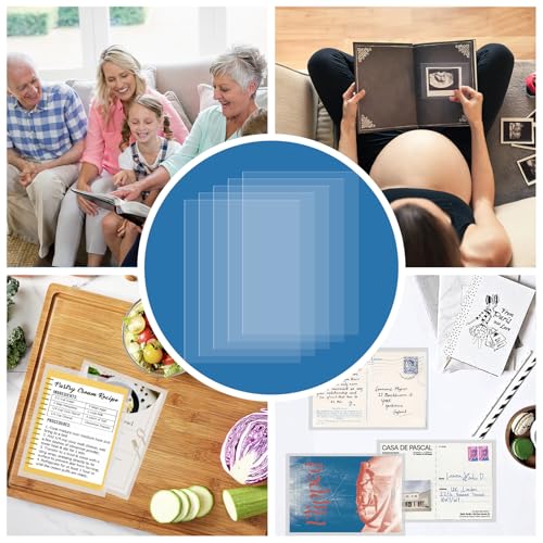 4x6 Photo Sleeves (100 Pack) – Top Loading Sheet Protectors, Archival Safe & Waterproof Plastic Photocard Sleeve, Soft Clear Sleeves for Photos, Postcards, Recipe Cards - color: 4x6"