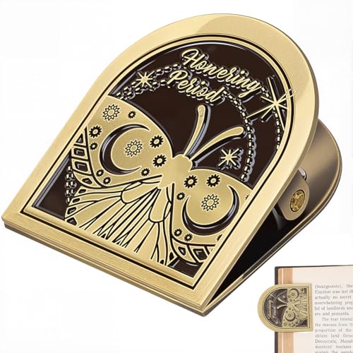 CRASPIRE Butterfly Vintage Journal Clip Metal Travelers Notebook Book Bill Binder Clips Holder Alloy Antique Bronze Decorative Travelers for TN Travelers Art Reading Decoration Accessories - style: Butterfly-1