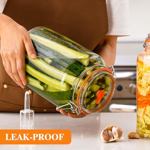 1 Gal Fermentation Kit, Jars, Weights & Airlocks, 2 Pack - size: 1 Gallon