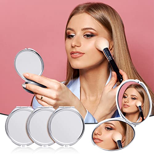 Yalikop 8 Pcs Compact Mirror Bulk, Mini Pocket Mirrors, Silver - color: Silver
