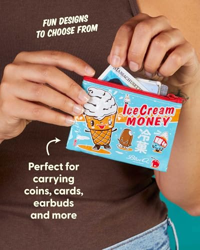 Blue Q Coin Purse - Cute Coin Pouch for Men & Women, Small Pouch Organizer - color: Blue