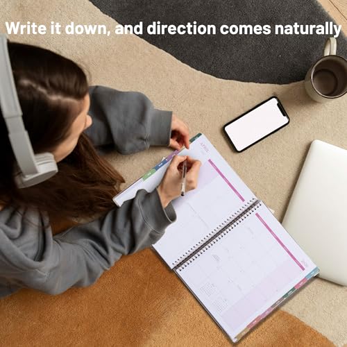 CAGIE 2026-2027 Weekly & Monthly Calendar Planner, Jul 2026-Dec 2027 - color: Rust Brown