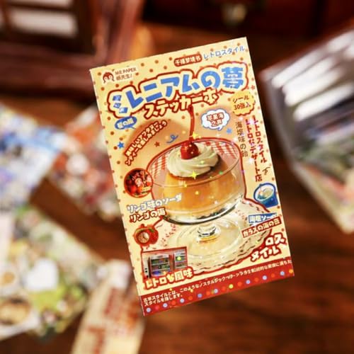 Japanese Kawaii Sticker Book 2 Pack, Die-Cut Cute Food & Manga Style Aesthetic Stickers for Journaling, Scrapbooking, Planners, Junk Journal Supplies (B) - color: B