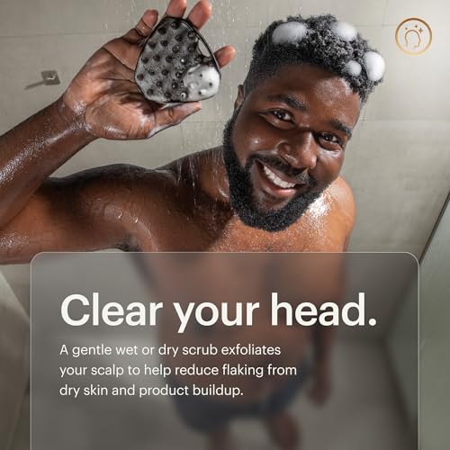 MANSCAPED® The Scalp Buffer Men’s Silicone Head Scrubber - size: Scalp Buffer