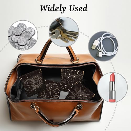 Peacoblue Bees and Flower Coin Purse,PU Leather Squeeze Pouch 4PCS - style: Bees and Flower