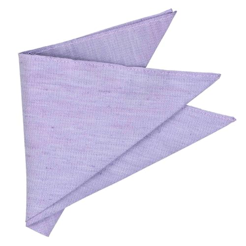 tiemart Regent Morris Neckwear Silk/Linen Pocket Square - color: Purple Regency