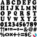 Engrowtic 152 Pcs Magnetic Alphabet Letters Set, Black Classic
