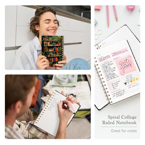 Lined Spiral Journal Notebook for Work A5, 160 Pages, Shelf - color: Shelf