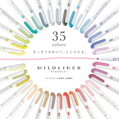 Zebra B-WKT7-MCR Highlighter, Mildliner, Mild Cream, 10 Count - color: cream, size: 1 Count (Pack of 10)
