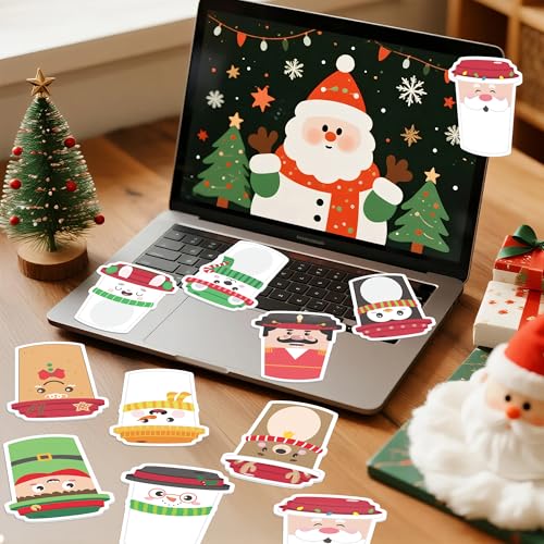 CJiangpo 30Pcs Christmas Sticky Notes - Cute Santa Elk Sticky Note Pads, 600 Sheets Self Stick Notepad Memo Pads Page Markers Kids Classroom Rewards Christmas Party Favor Gifts Stocking Stuffers - color: Christmas