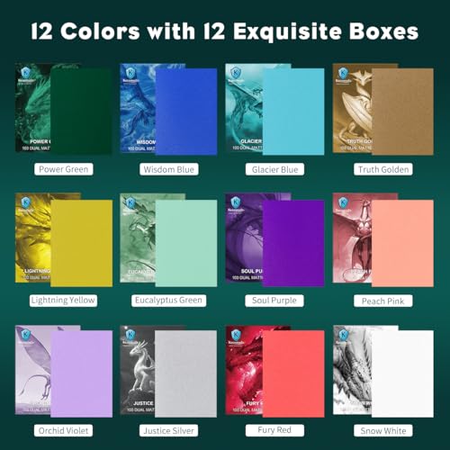 1200PCS MTG Card Sleeves, Katomula 12 Colors Dual Matte Card Sleeve with Black Interior & Smooth Shuffle, Standard Size Deck Card Sleeves for MTG, PKM, TCG and Game Cards - color: 12 Colors