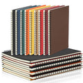 Yahenda 18 Pcs Spiral Notebooks, 1 Subject, Wide Ruled, Multi Color - color: Multi Color