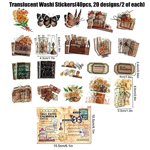 Esweny 100 PCS Vintage Ephemera Pack Journaling Scrapbooking Supplies Scrapbook Sticker Paper Kit for Junk Journal Planners Collage Craft Notebooks Decoupage Album (Sunflower) - color: Sunflower