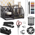 Scindaly Office Desk Accessories 12-Piece & Desk Organizers and Accessories - color: Black