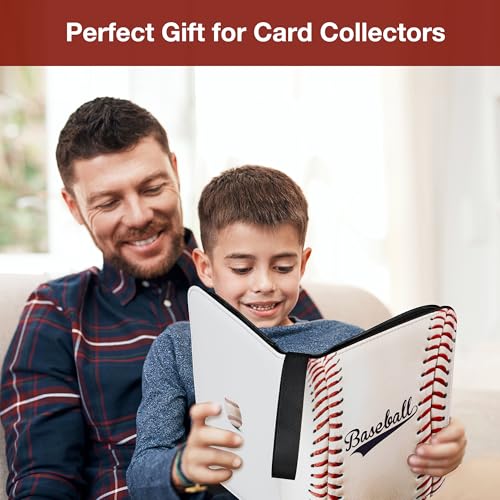 RONMONG Baseball Card Binder, 990 Pockets, Protective Trading Card Album - color: baseball-style 2, size: 990