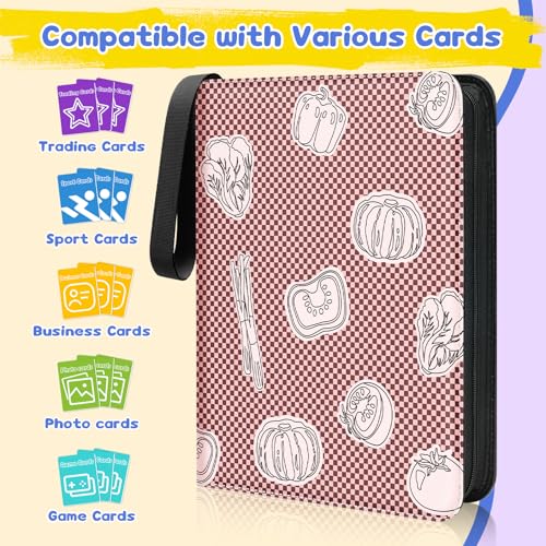 9-Pocket Trading Card Binder, 900-Card Capacity, 3-Ring, Pink - color: Pink, size: Large