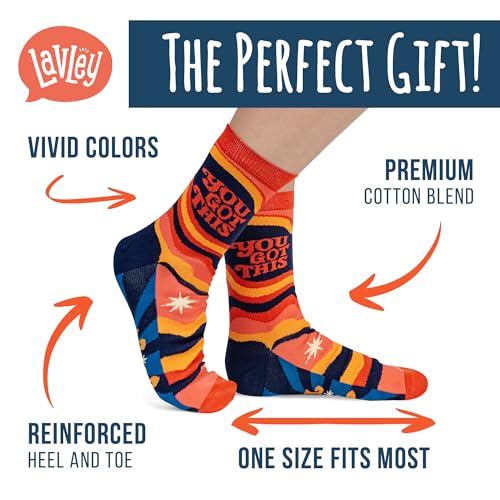 Lavley Women's Funny Socks Cute Novelty Gift for Women & Teens - color: You Got This