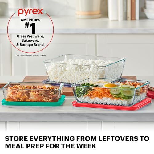 Pyrex Simply Store (5-Pack) Large Glass Food Storage Containers Set - size: 5 Pack (Large)