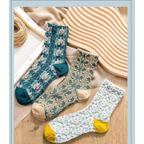 Lavish Lavender Argyle Frill Socks for Women, Dress Socks - color: 5pair-nx2