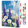 Thboxes A5 Weekly Planner, Undated Spiral To Do Notebook for Women, Purple - color: Purple Flower