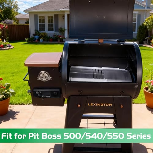 Lexington Flame Broiler Kit for Pit Boss Smoker Replacement 500 540 550 Series Pitboss Pellet Smoker Drip Tray Diffuser Heat Deflector Plate PB500NX Lexington Onyx Edition Grill Parts - size: For 540 Series