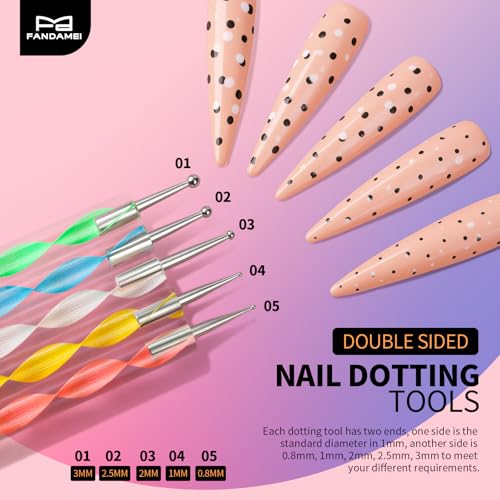 FANDAMEI Nail Art Tools, Nail Stuff, Nail Supplies, Nail Stand, Nail Brush - color: Black