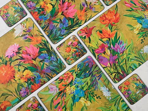 Pimpernel Coasters One Size Multicolor - size: 4" x 4" Square, style: Martha's Choice