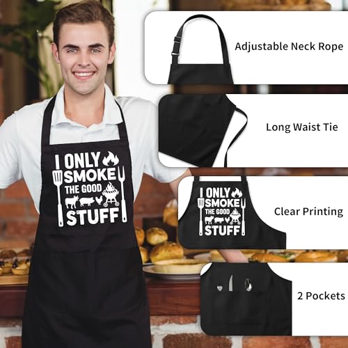 Funny Aprons for Men，Women - color: I Only Smoke the Good Stuff