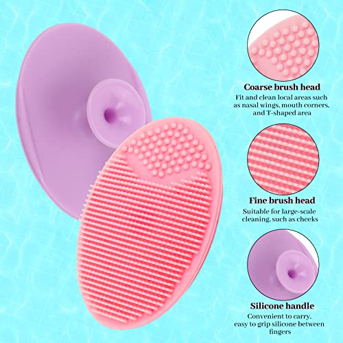 Yokilly Silicone Face Scrubber Kit: 4 Pcs Exfoliator Skin Care Tool - color: 4 Piece Silicone Face Scrubber
