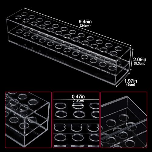 Nail Art Tool Organizer, Nail Brush Holder, Nail Technician Gifts, Storage for Storing Pro Beauty Finger Nailcare Art Kit Tools Makeup Display Case Refillable Container Holder Organization