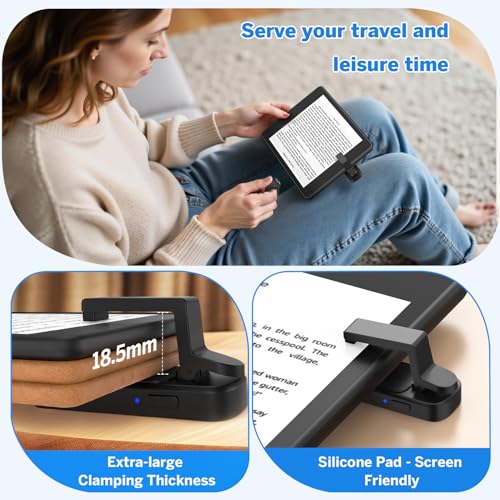 Page Turner Ring for Kindle,Remote Control for iPhone iPad Tablets eReaders - color: Black