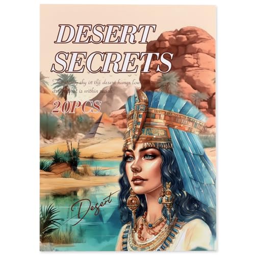 Egypt Travel Scrapbook Stickers 20 Sheets 240 Pre-Cut Washi Stickers PET Transparent Desert Book Sticker for journaling Decorative or DIY Paper Crafts Arts and Crafting Projects - color: Desert Secrets