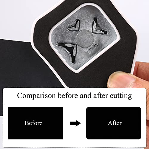 3 Way Round Corner Punch, 4mm, 7mm, 10mm 3 in 1 Corner Cutter for Paper Crafts, Laminator, Cardstock, DIY Projects, Photocards, Card Making and Scrapbooking - color: Green