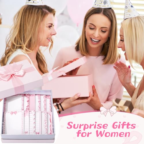 Gilprop 24 Pack Bee Sticky Notes 3x4 Inch, Honeybee Memo Pads, Pink Bow - style: Pink Bow
